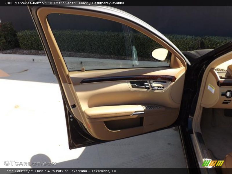 Black / Cashmere/Savanna 2008 Mercedes-Benz S 550 4Matic Sedan