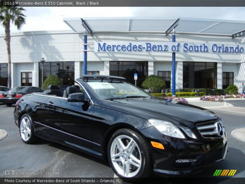 Black / Black 2013 Mercedes-Benz E 550 Cabriolet