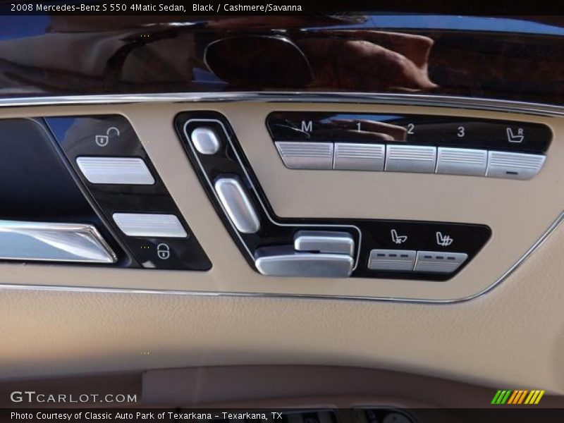 Black / Cashmere/Savanna 2008 Mercedes-Benz S 550 4Matic Sedan