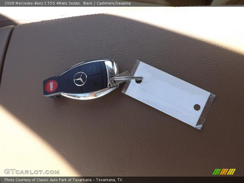 Black / Cashmere/Savanna 2008 Mercedes-Benz S 550 4Matic Sedan