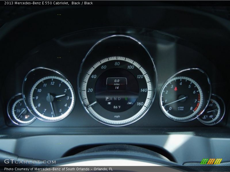  2013 E 550 Cabriolet 550 Cabriolet Gauges