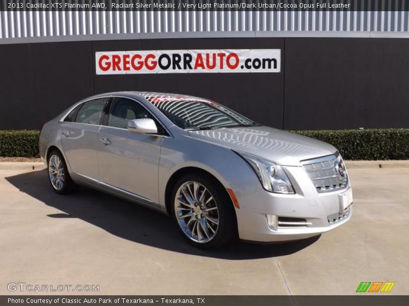 Radiant Silver Metallic / Very Light Platinum/Dark Urban/Cocoa Opus Full Leather 2013 Cadillac XTS Platinum AWD