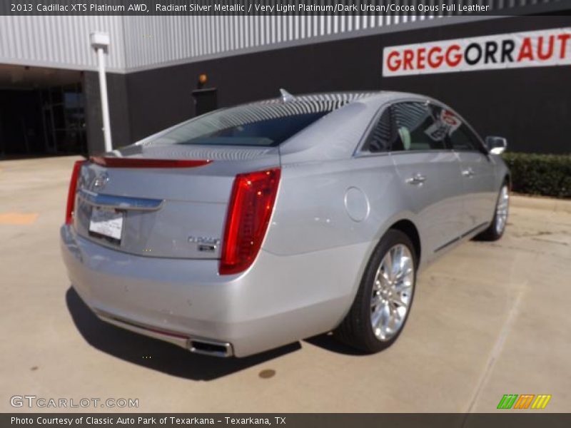 Radiant Silver Metallic / Very Light Platinum/Dark Urban/Cocoa Opus Full Leather 2013 Cadillac XTS Platinum AWD