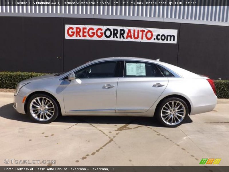 Radiant Silver Metallic / Very Light Platinum/Dark Urban/Cocoa Opus Full Leather 2013 Cadillac XTS Platinum AWD