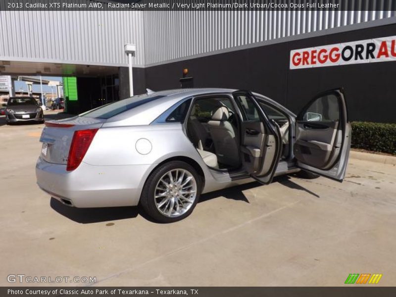 Radiant Silver Metallic / Very Light Platinum/Dark Urban/Cocoa Opus Full Leather 2013 Cadillac XTS Platinum AWD