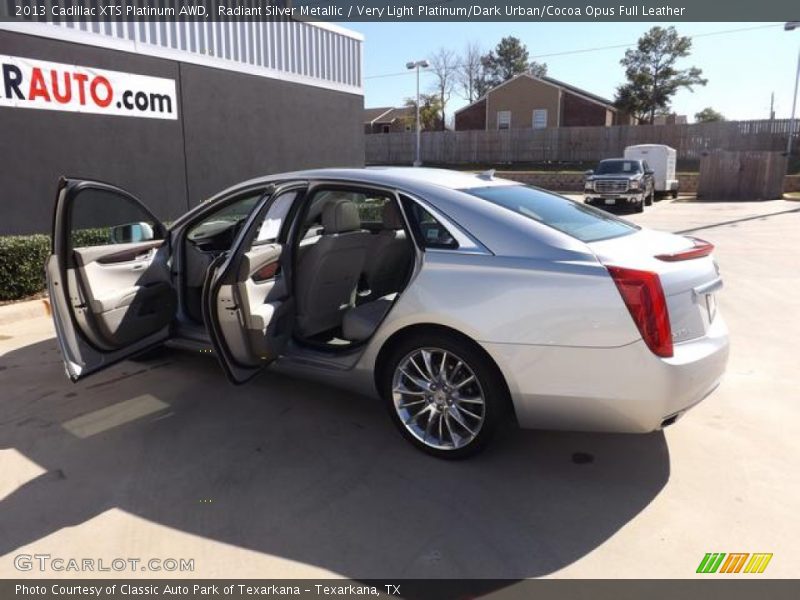 Radiant Silver Metallic / Very Light Platinum/Dark Urban/Cocoa Opus Full Leather 2013 Cadillac XTS Platinum AWD