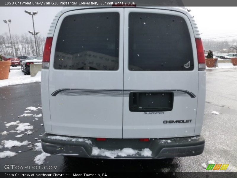 Summit White / Blue 1998 Chevrolet Chevy Van G10 Passenger Conversion