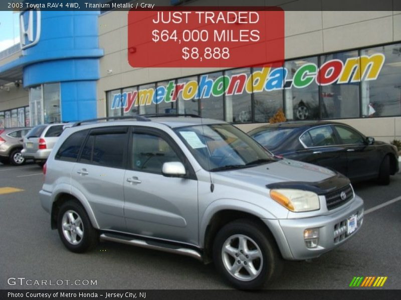 Titanium Metallic / Gray 2003 Toyota RAV4 4WD