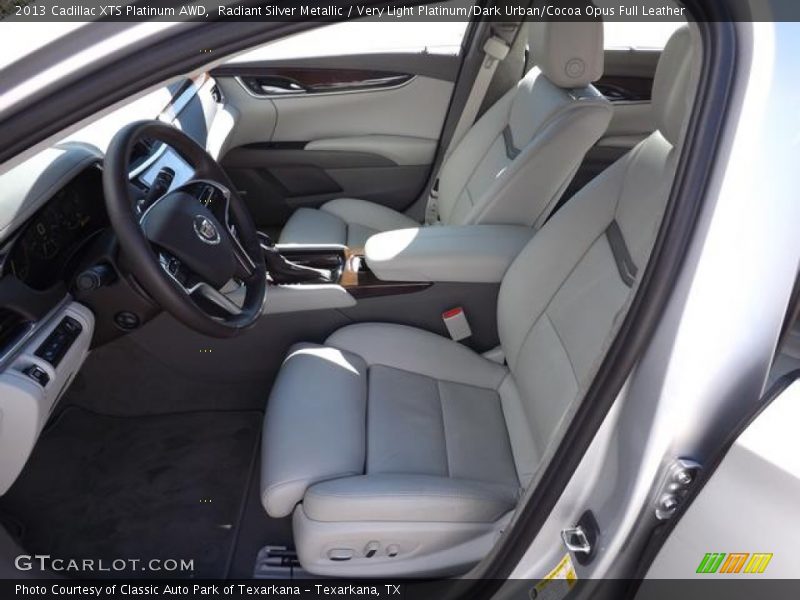 Front Seat of 2013 XTS Platinum AWD