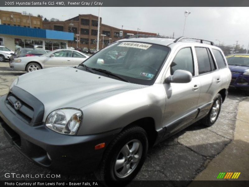 Pewter Gray / Gray 2005 Hyundai Santa Fe GLS 4WD