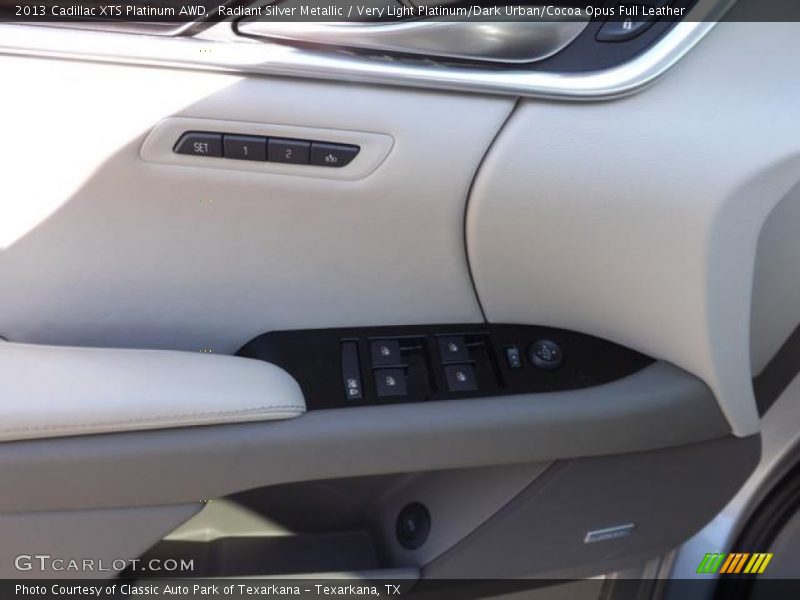 Radiant Silver Metallic / Very Light Platinum/Dark Urban/Cocoa Opus Full Leather 2013 Cadillac XTS Platinum AWD