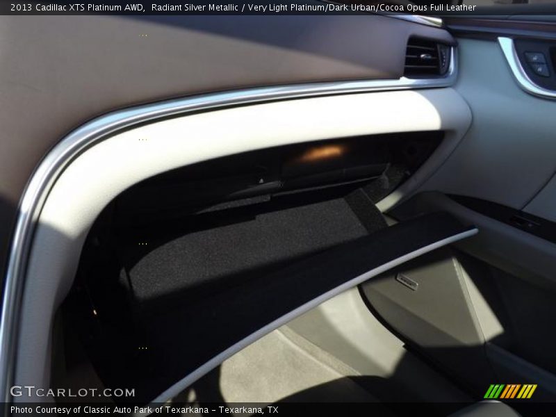 Radiant Silver Metallic / Very Light Platinum/Dark Urban/Cocoa Opus Full Leather 2013 Cadillac XTS Platinum AWD