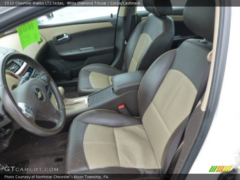 Front Seat of 2010 Malibu LTZ Sedan