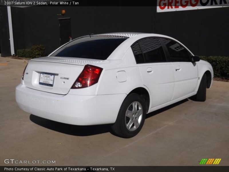Polar White / Tan 2007 Saturn ION 2 Sedan