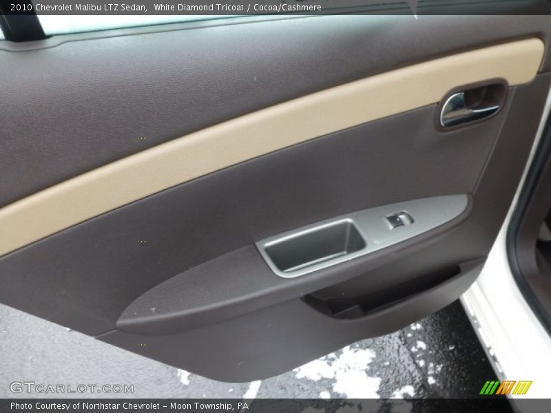 White Diamond Tricoat / Cocoa/Cashmere 2010 Chevrolet Malibu LTZ Sedan