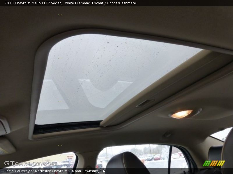 White Diamond Tricoat / Cocoa/Cashmere 2010 Chevrolet Malibu LTZ Sedan