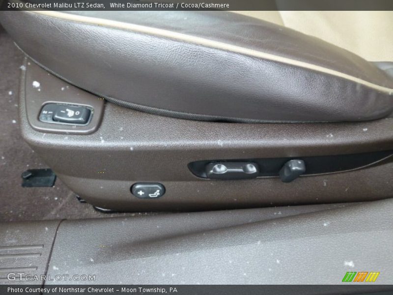 White Diamond Tricoat / Cocoa/Cashmere 2010 Chevrolet Malibu LTZ Sedan