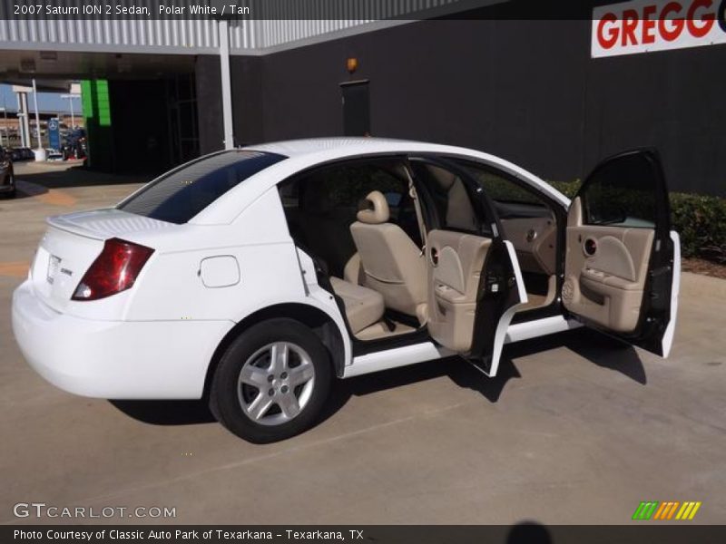 Polar White / Tan 2007 Saturn ION 2 Sedan