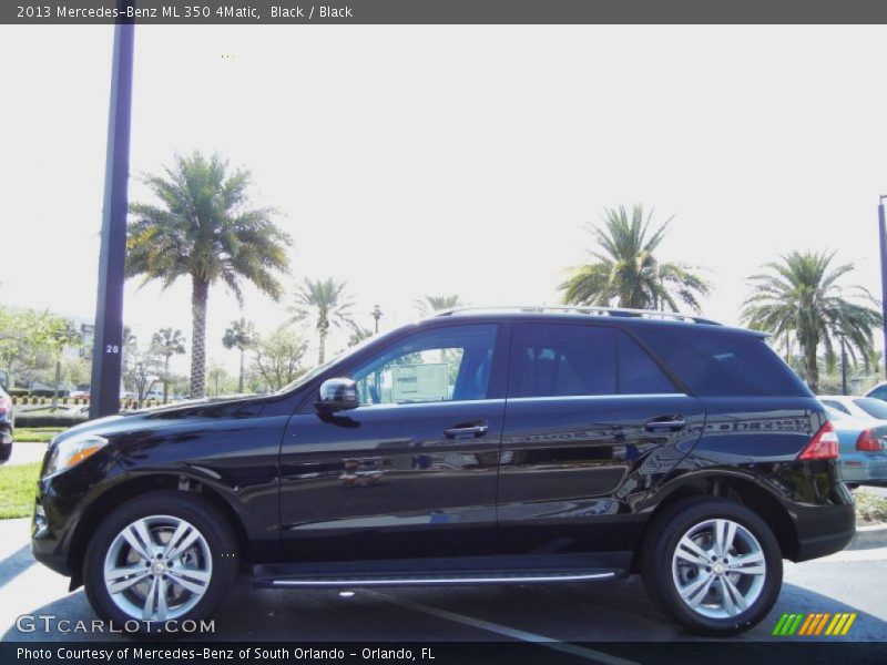 Black / Black 2013 Mercedes-Benz ML 350 4Matic
