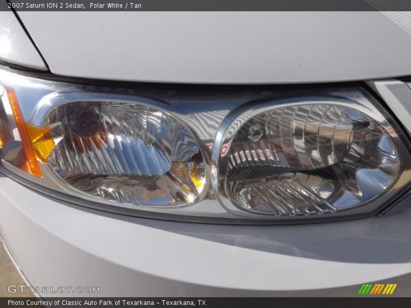 Polar White / Tan 2007 Saturn ION 2 Sedan