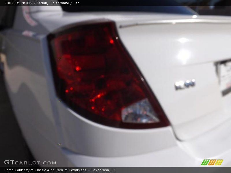 Polar White / Tan 2007 Saturn ION 2 Sedan