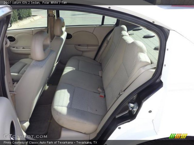 Polar White / Tan 2007 Saturn ION 2 Sedan