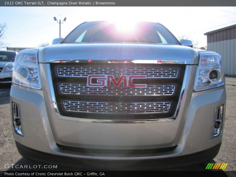 Champagne Silver Metallic / Brownstone 2013 GMC Terrain SLT