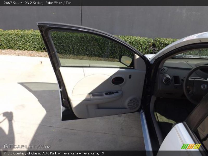 Polar White / Tan 2007 Saturn ION 2 Sedan