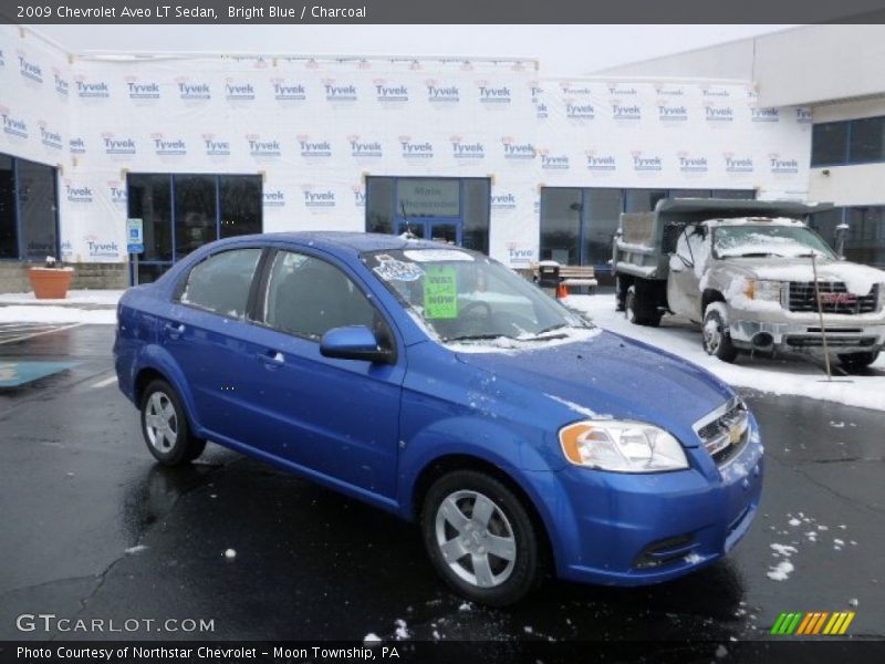 Bright Blue / Charcoal 2009 Chevrolet Aveo LT Sedan