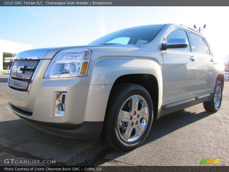 Champagne Silver Metallic / Brownstone 2013 GMC Terrain SLT