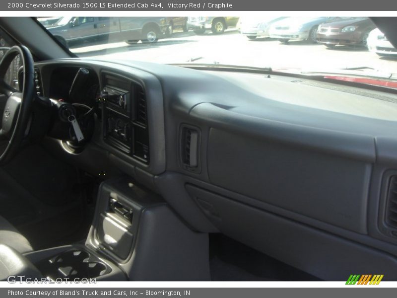 Victory Red / Graphite 2000 Chevrolet Silverado 1500 LS Extended Cab 4x4
