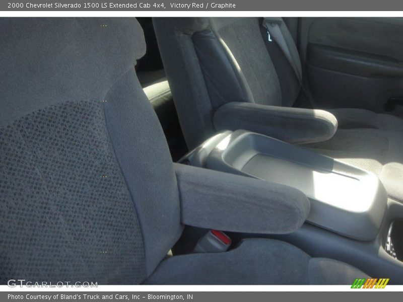 Victory Red / Graphite 2000 Chevrolet Silverado 1500 LS Extended Cab 4x4
