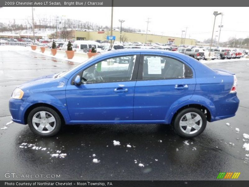 Bright Blue / Charcoal 2009 Chevrolet Aveo LT Sedan
