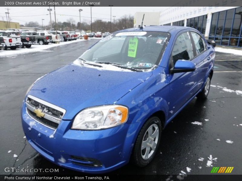 Bright Blue / Charcoal 2009 Chevrolet Aveo LT Sedan
