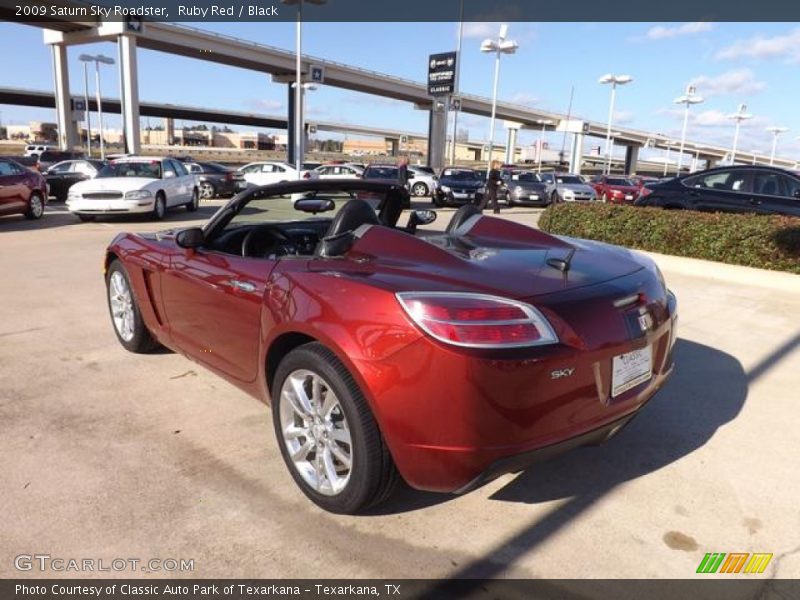 Ruby Red / Black 2009 Saturn Sky Roadster