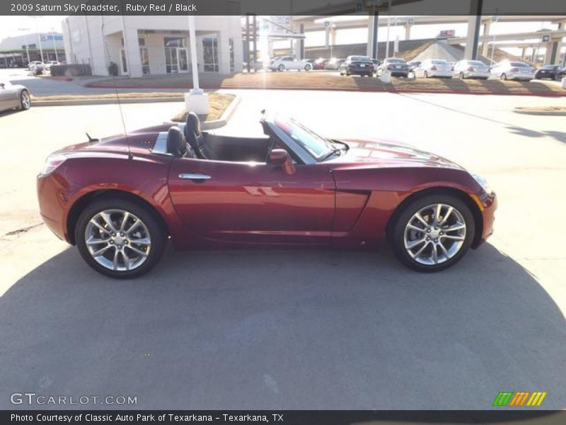 Ruby Red / Black 2009 Saturn Sky Roadster