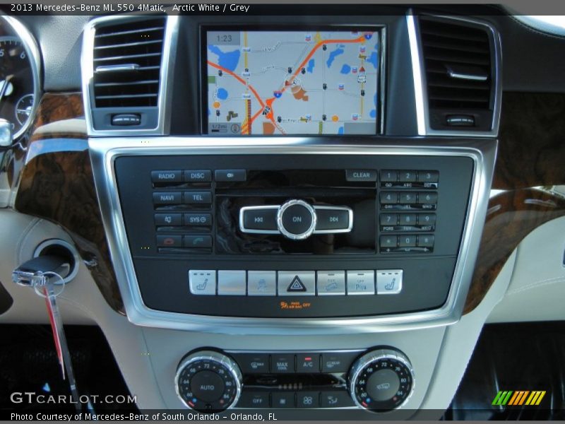 Arctic White / Grey 2013 Mercedes-Benz ML 550 4Matic