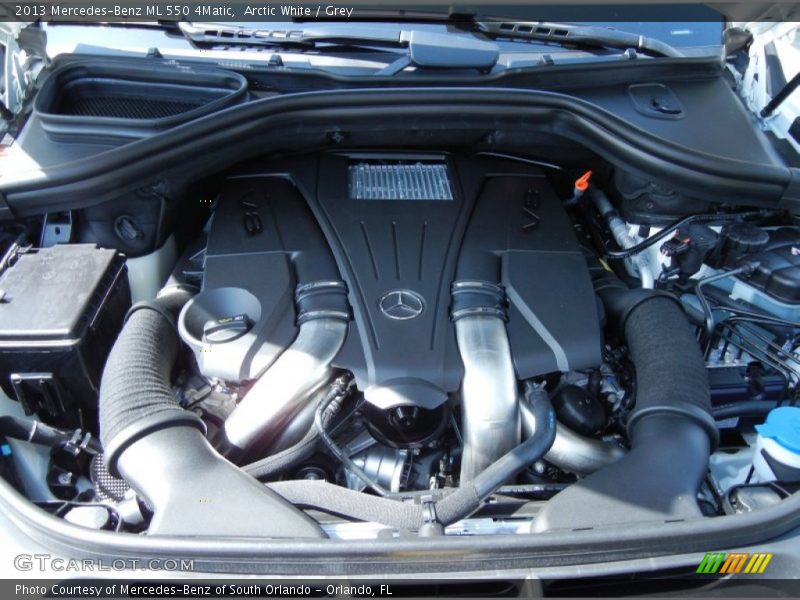 Arctic White / Grey 2013 Mercedes-Benz ML 550 4Matic