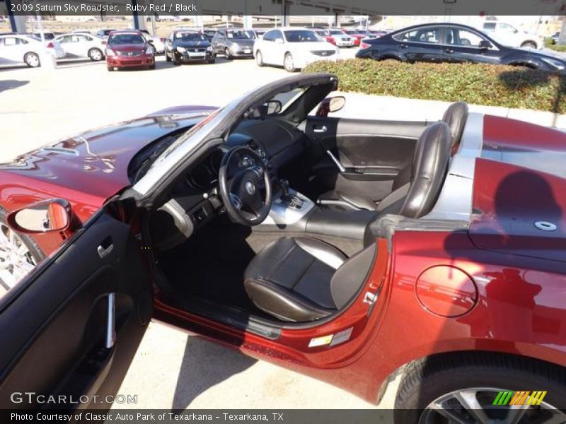 Ruby Red / Black 2009 Saturn Sky Roadster