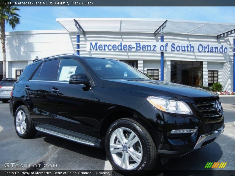 Black / Black 2013 Mercedes-Benz ML 350 4Matic