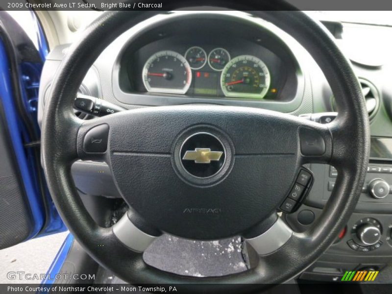 Bright Blue / Charcoal 2009 Chevrolet Aveo LT Sedan