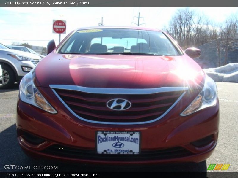 Venetian Red / Camel 2011 Hyundai Sonata GLS
