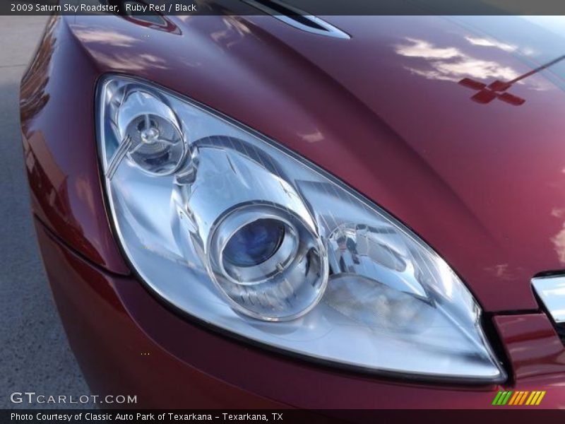 Ruby Red / Black 2009 Saturn Sky Roadster