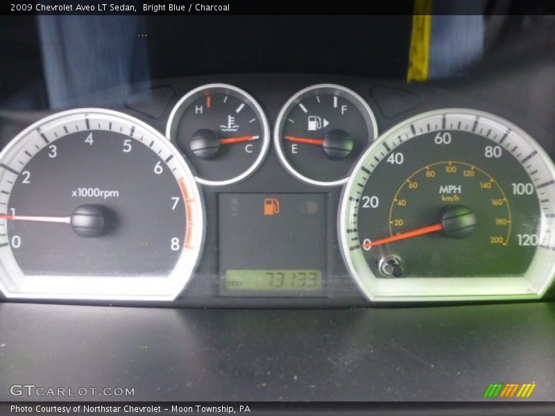 Bright Blue / Charcoal 2009 Chevrolet Aveo LT Sedan