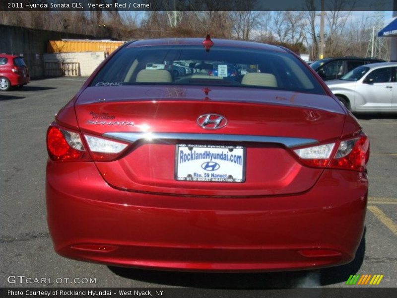 Venetian Red / Camel 2011 Hyundai Sonata GLS