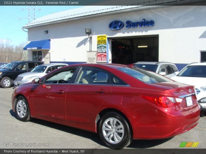 Venetian Red / Camel 2011 Hyundai Sonata GLS