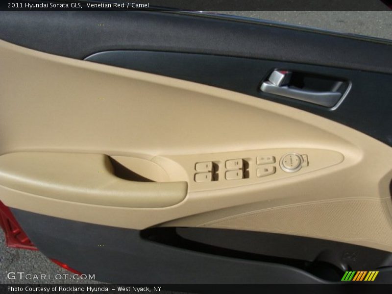 Venetian Red / Camel 2011 Hyundai Sonata GLS