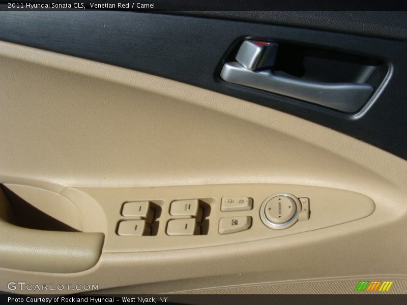 Venetian Red / Camel 2011 Hyundai Sonata GLS