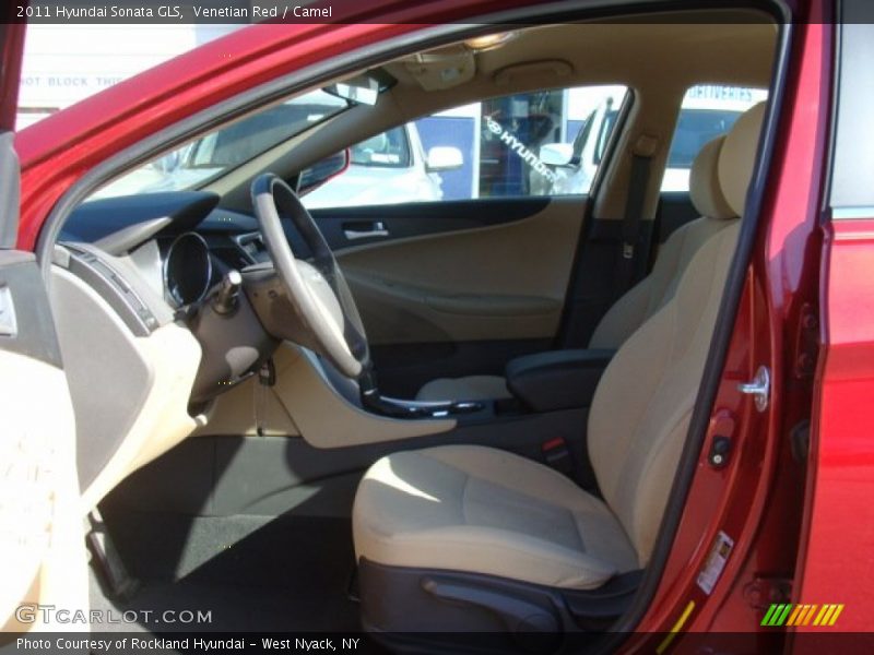 Venetian Red / Camel 2011 Hyundai Sonata GLS