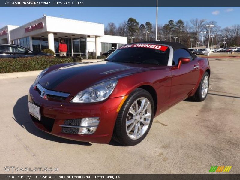 Ruby Red / Black 2009 Saturn Sky Roadster